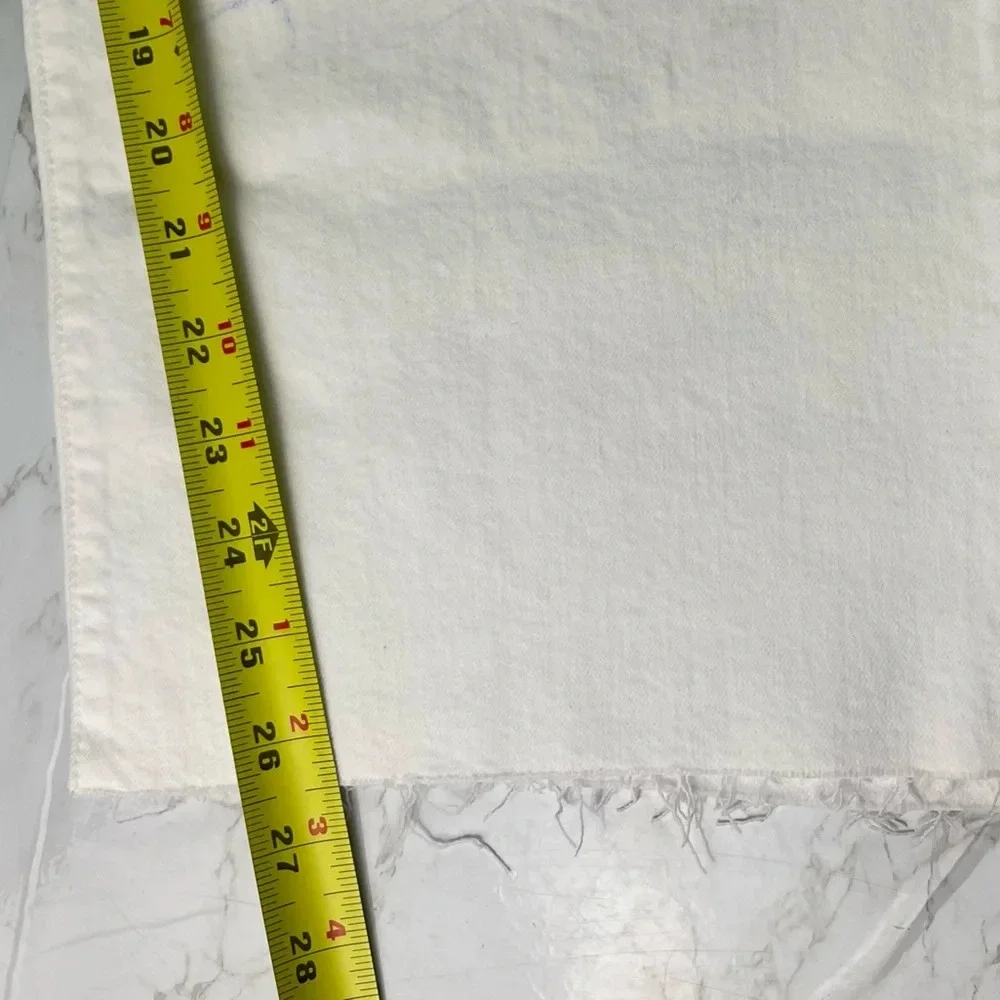 J Crew Womens High Rise White Slim Wide Leg Jean Size 31 New